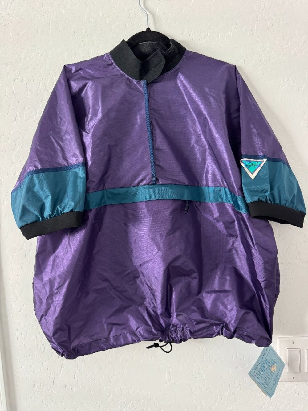 NWT Stohlquist WaterWare Training Shell XL Kayak Paddle Spray Top Purple VTG
